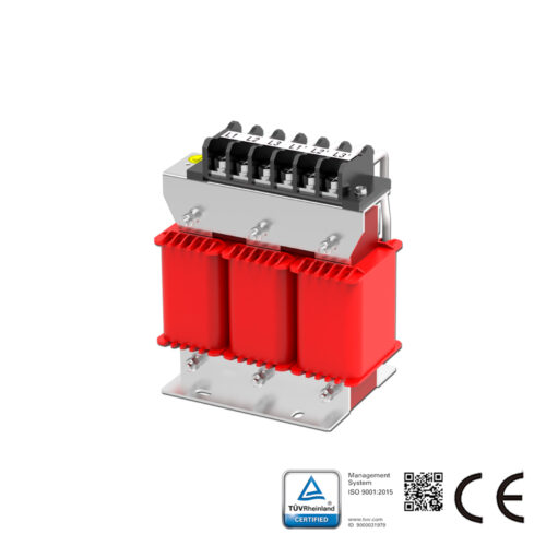 Line Reactor AC 3-Phase 400V ,2%(uK), Rated Current 40A , 15kw